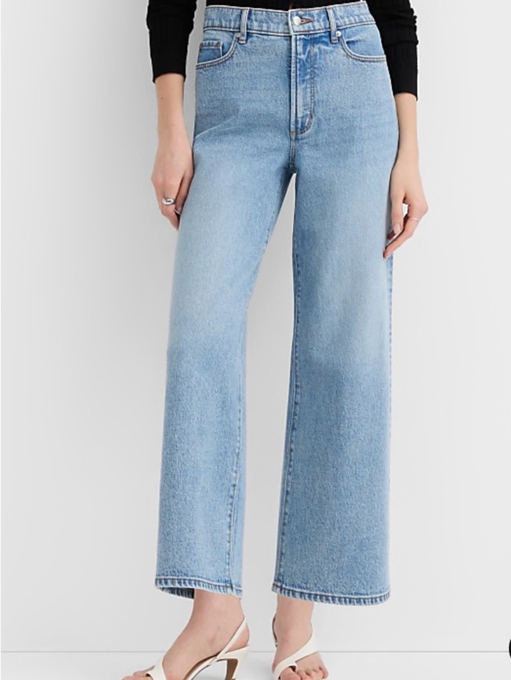 Loft Rivete Wide Leg Crop